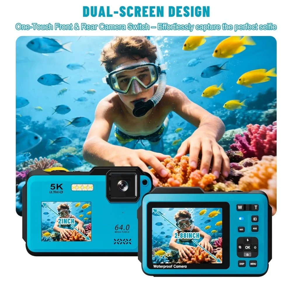 Brand new 5k underwater wifi Camera